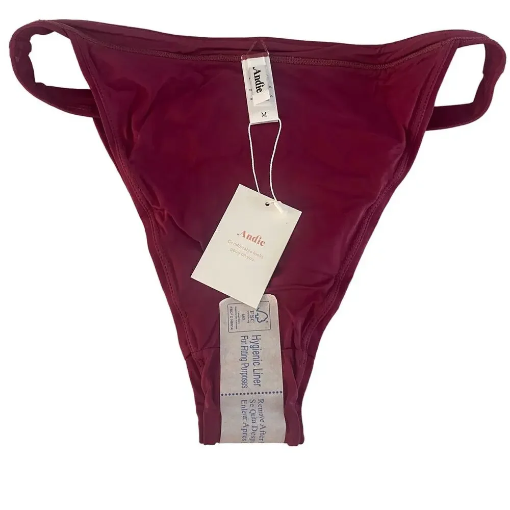 Andie Swim The Caicos Bikini Hipster Bottom Swimwear Beach Pool Vacation Y2k M